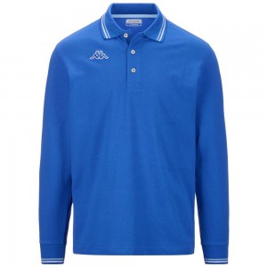 Men Kappa Logo Maltax 5 Mls Polo Shirt Blue | 849317-TLF