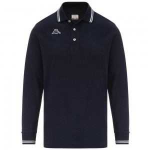 Men Kappa Logo Maltax 5 Mls Polo Shirt Navy | 843652-TVG