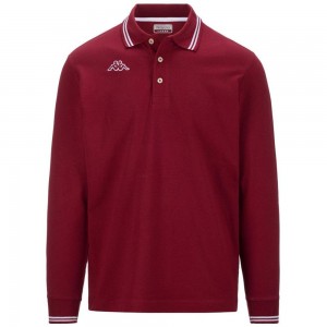 Men Kappa Logo Maltax 5 Mls Polo Shirt Red | 430951-HBO