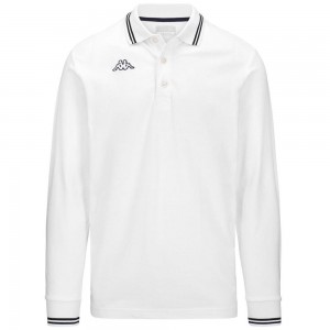 Men Kappa Logo Maltax 5 Mls Polo Shirt White | 620548-PQL