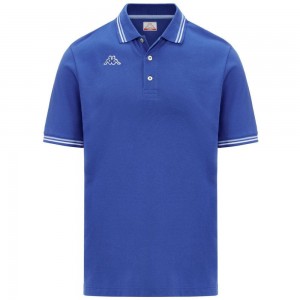 Men Kappa Logo Maltax 5 Mss Polo Shirt Blue | 591307-HWN