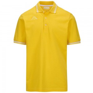 Men Kappa Logo Maltax 5 Mss Polo Shirt Yellow | 032861-KAW