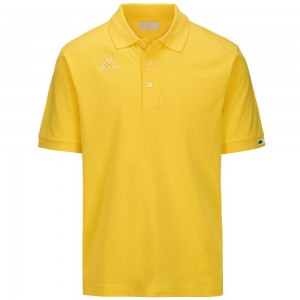 Men Kappa Logo Maltaxita Mss Polo Shirt Yellow | 693158-YDG