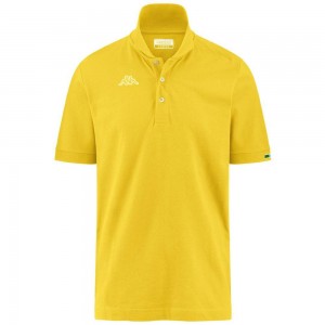 Men Kappa Logo Maltaxita Mss Polo Shirt Yellow | 271049-YBF