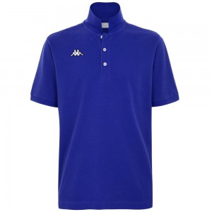 Men Kappa Logo Sharas Mss Polo Shirt Blue | 728149-HXT