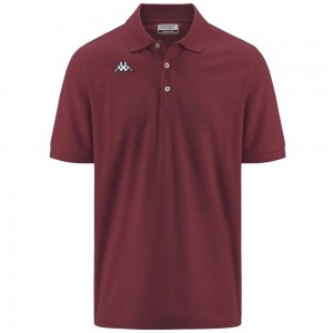 Men Kappa Logo Sharas Mss Polo Shirt Red | 059426-KLJ