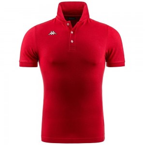 Men Kappa Logo Sharas Mss Polo Shirt Red | 379850-LGZ