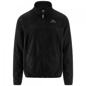 Men Kappa Logo Vaurion Slim Jacket Black | 462180-YXP