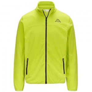 Men Kappa Logo Wind Jacket Green | 281697-UZG