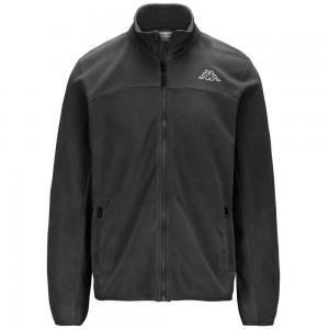 Men Kappa Logo Wind Jacket Grey | 853926-KYU