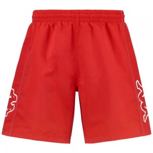 Men Kappa Logo Wogoz Swimwear Red | 451269-OMT