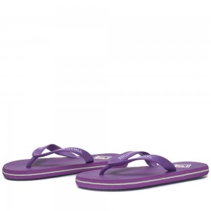 Men Kappa Meiago 2 Acf Fiorentina Flip Flops Purple | 971684-SNJ