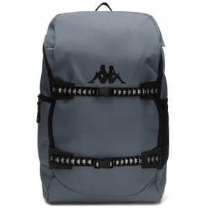 Men Kappa Rag Backpack Grey | 386712-YGZ