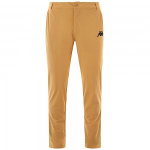 Men Kappa Sumoum Pants Beige | 127038-GZB