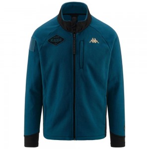 Men Kappa Tier Zero Genpaku Jacket Blue | 243705-ADF