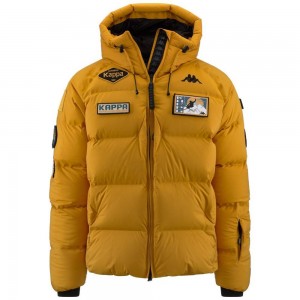 Men Kappa Tier Zero Gonkuro Jacket Yellow | 392680-BSM