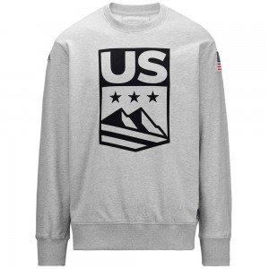 Men Kappa Utahi 2 Us Sweater Grey | 943765-FHG