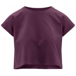 Women Kappa 222 Banda 10 Lavars T-Shirt Purple | 143759-AJD