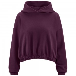 Women Kappa 222 Banda 10 Vajolet Hoodie Purple | 506782-TCF