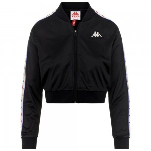 Women Kappa 222 Banda Asber Jacket Black | 963248-IBD