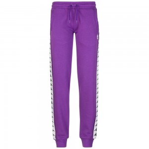 Women Kappa 222 Banda Barnu Pants Purple | 684791-XHF