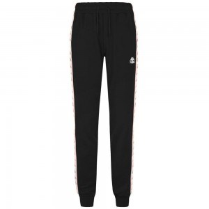 Women Kappa 222 Banda Barnuo 2 Pants Black | 756839-KYU