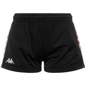 Women Kappa 222 Banda Ladytread Shorts Black | 387251-SAV