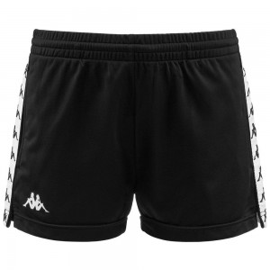 Women Kappa 222 Banda Ladytread Shorts Black | 631790-LYJ