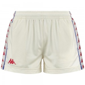 Women Kappa 222 Banda Ladytread Shorts White | 138064-LPT