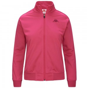 Women Kappa 222 Banda Wanniston Slim Jacket Pink | 416035-VPJ