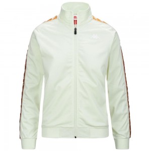 Women Kappa 222 Banda Wanniston Slim Jacket White | 921845-FWL