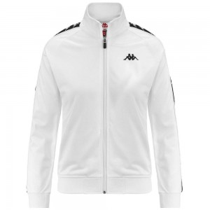 Women Kappa 222 Banda Wanniston Slim Jacket White | 679582-XDI