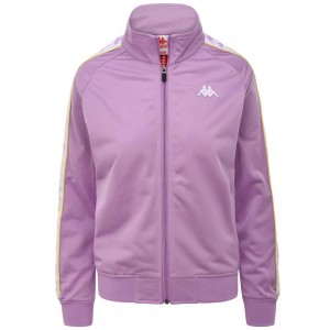 Women Kappa 222 Banda Wannistoni Slim Jacket Purple | 109536-WLJ