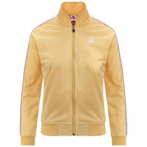 Women Kappa 222 Banda Wannistoni Slim Jacket Yellow | 054217-NZF