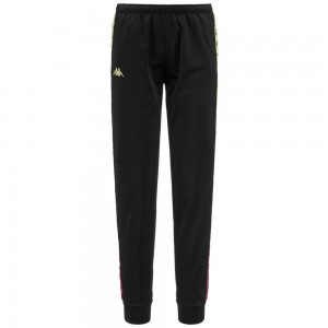 Women Kappa 222 Banda Wrastoria Degrade Pants Black | 431967-RKB