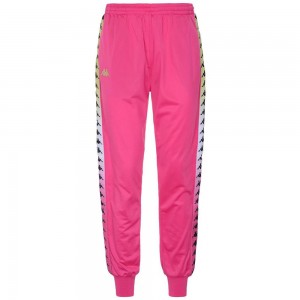 Women Kappa 222 Banda Wrastoria Degrade Pants Pink | 302186-RPU