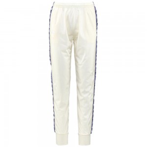 Women Kappa 222 Banda Wrastoria Graphiktape Pants White | 176895-KRC