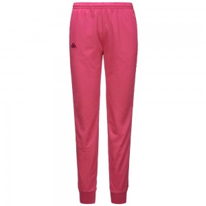 Women Kappa 222 Banda Wrastoria Graphiktape Pants Pink | 589134-KCX