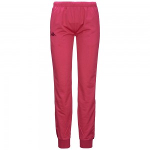 Women Kappa 222 Banda Wrastoria Slim Pants Pink | 416735-OIS