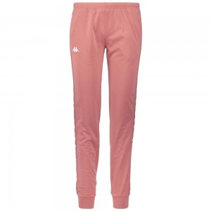 Women Kappa 222 Banda Wrastoria Slim Pants Pink | 540398-RFQ