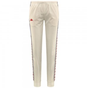 Women Kappa 222 Banda Wrastoria Slim Pants White | 523701-DGY