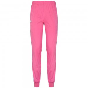 Women Kappa 222 Banda Wrastoria Slim Pants Pink | 081562-CDM