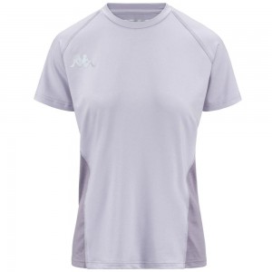 Women Kappa 3 Cento 321 T-Shirt Purple | 709124-JVP