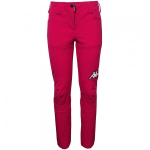 Women Kappa 4 Cento 407 Cold Buster 3.0 Pants Red | 387469-QKE