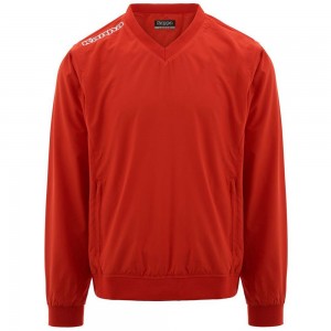 Women Kappa 4 Golf Sewind Sweater Red | 173964-MGY