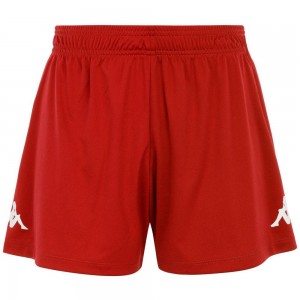 Women Kappa 4 Soccer Redena Shorts Red | 286734-ZGM