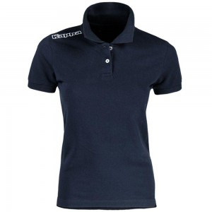 Women Kappa 4 Training Polo Wss Slim Polo Shirt Navy | 856930-JKZ