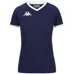 Women Kappa 4 Volley Gavelia Jersey Navy | 725439-JXO