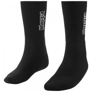 Women Kappa 4 Volley Woly 1pack Socks Black | 741653-QNJ