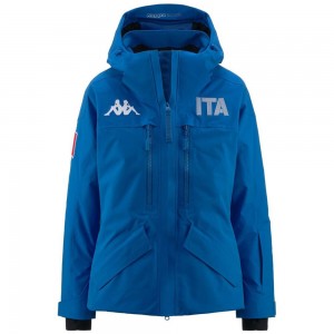 Women Kappa 6 Cento 604f Ita Jacket Blue | 685239-AZH